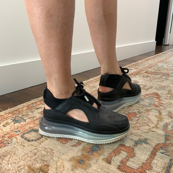 Nike Leather Cut-out Open-Back Sneakers - Picture 3 of 5